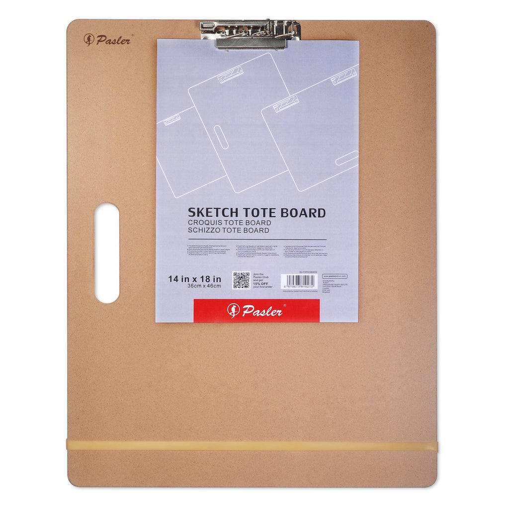 Pasler Sketch Tote Board (14"x18") Great for Indoor or Outdoor Sketching, Lightweight, Durable and Easy to Carry.
