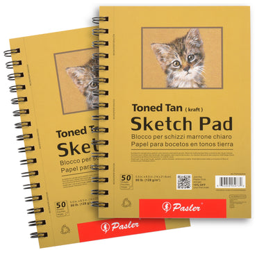 FIXSMITH 5.5X8.5 Sketch Book, 100 Sheets (68 lb/100gsm), Durable Acid  Free Drawing Paper, Spiral Bound Artist Sketch Pad, Ideal for Kids,  Beginners, Artists & Professionals
