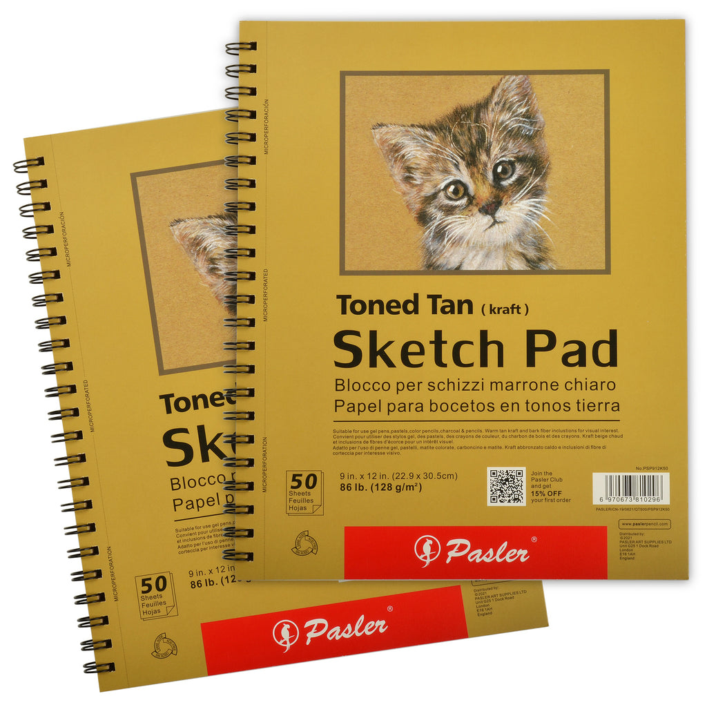 Sketching pad GOLD, A4, 48 sheets, 120 gsm
