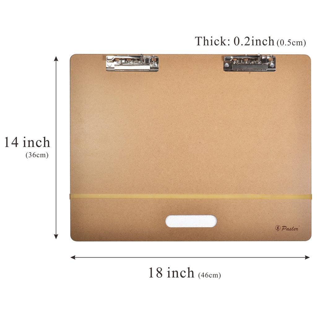 Pasler 素描手提板 (18"x14") 非常適合室內或室外素描，重量輕、耐用且易於攜帶