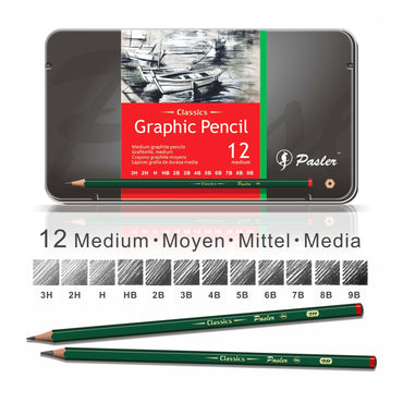Pasler Matt Sketch Drawing Pencil Set of 6 Count including (2B,4B,6B,8 –  Pasler Art