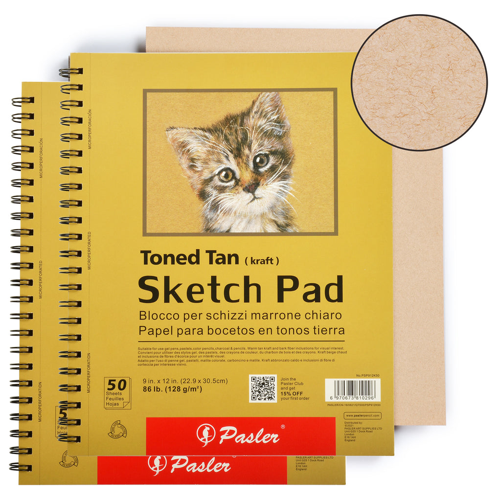 A4 Artist Sketch Drawing Book Pad 50 Sheets 70gsm Sketching + 12 Graded  Pencils